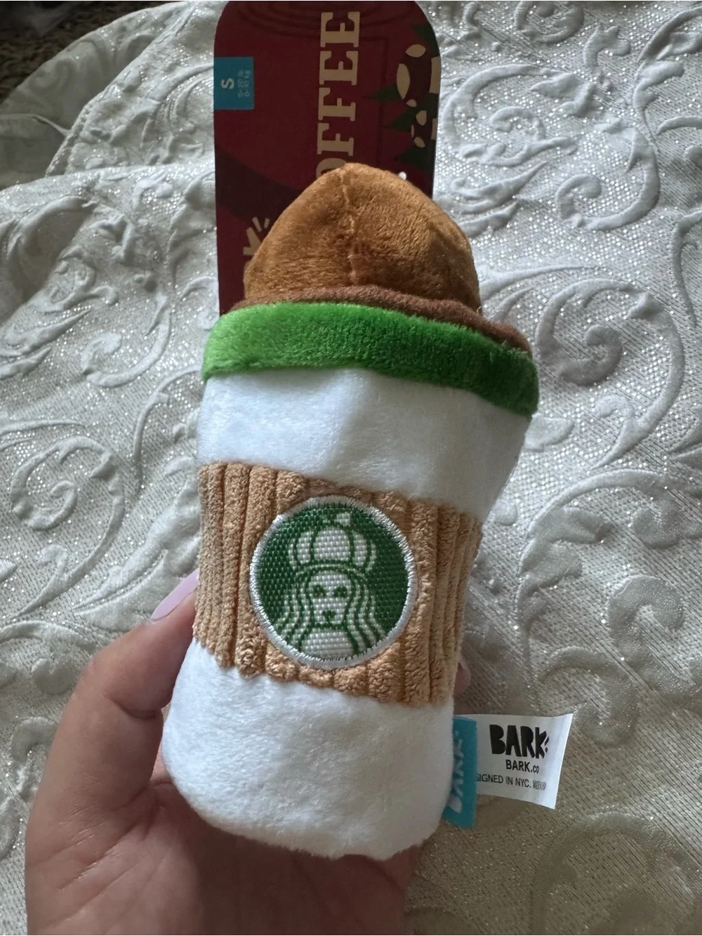 BARK Pup’s Place Coffee - Dog Toy Size Small/Medium